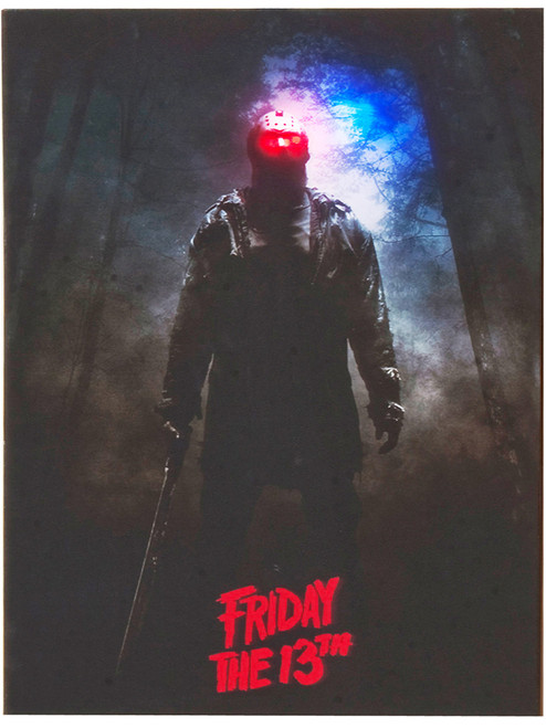 Friday The 13th Jason Voorhees Light Up Portrait Decoration Sign