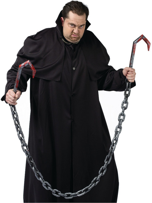 Psycho Killer Meat Butcher Bloody Meat Hook Toy Weapon Costume Accessory