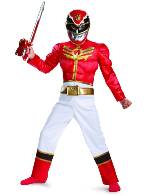 Power Rangers Megaforce Red Ranger Child's Deluxe Muscle Costume