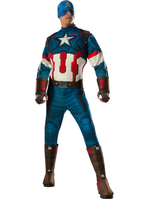 Men's Captain America Deluxe Avengers 2 Costume