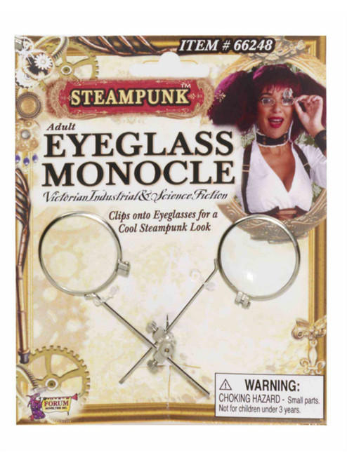 National Treasure Steampunk Cowboy Victorian Silver Monocle Eye Piece
