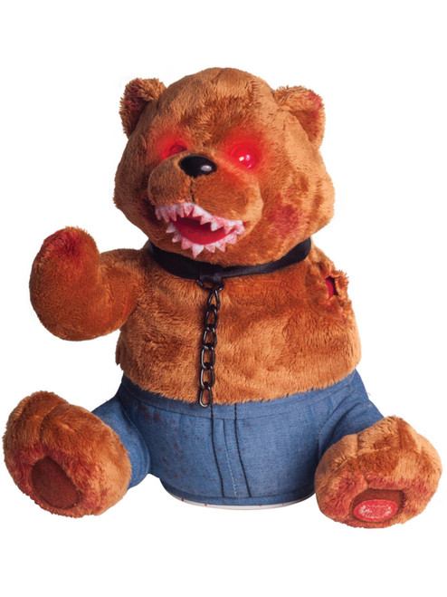 Bloody Evil Feral Fuzzy Stumps Teddy Bear With Press Me Sounds Decoration
