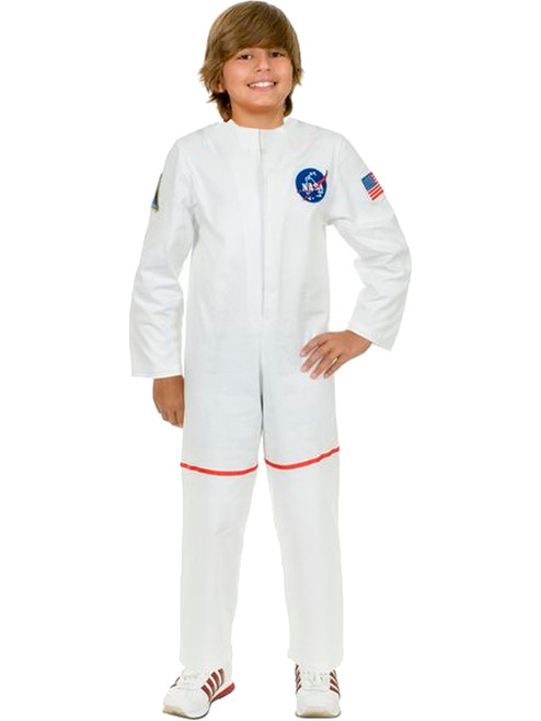 Child's White Astronaut Girls NASA Boys Costume