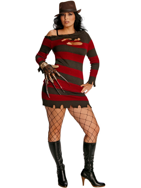 Adult Full Figure 14-16 A Nightmare on Elm Street Miss Krueger Costume