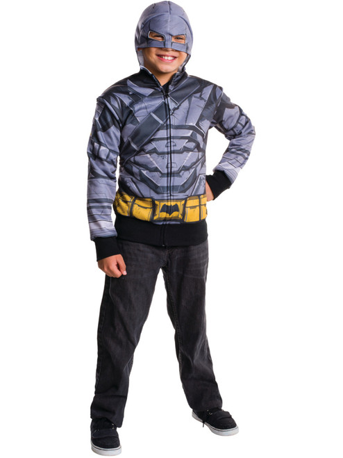 Child's Batman V Superman Dawn Of Justice Armored Batman Hoodie Costume