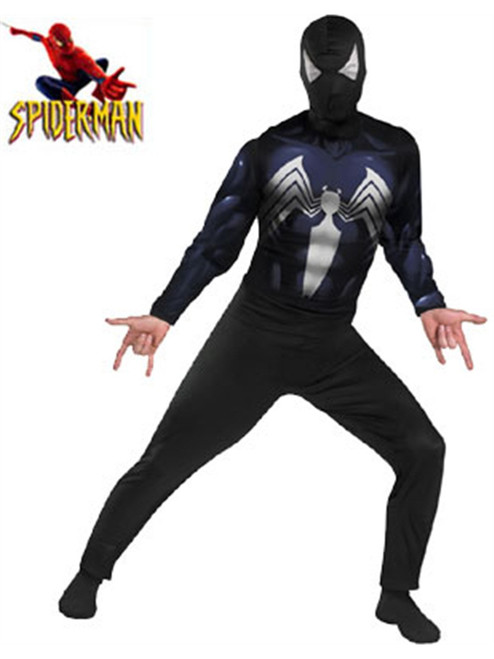 Adult X-Large Black Suited Spiderman Spider-Man Costume
