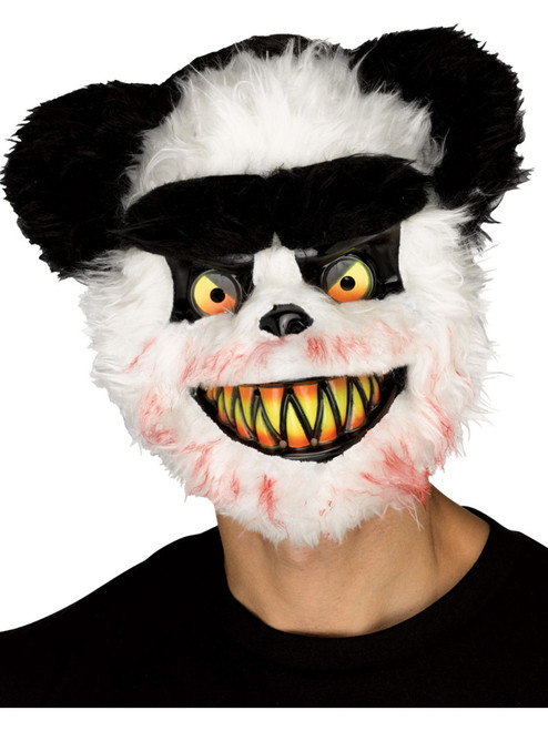 Adults Killer Animal Bloody Panda Scary Zoo Animal Mask Costume Accessory