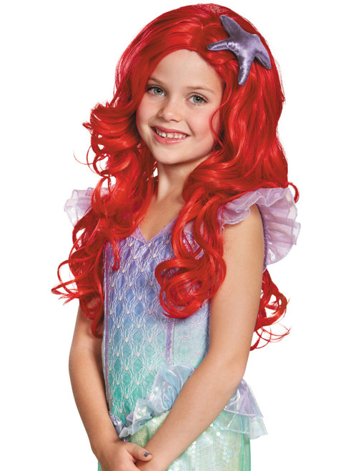 Girls Ultra Prestige Disney Princess Ariel The Little Mermaid Wig Accessory