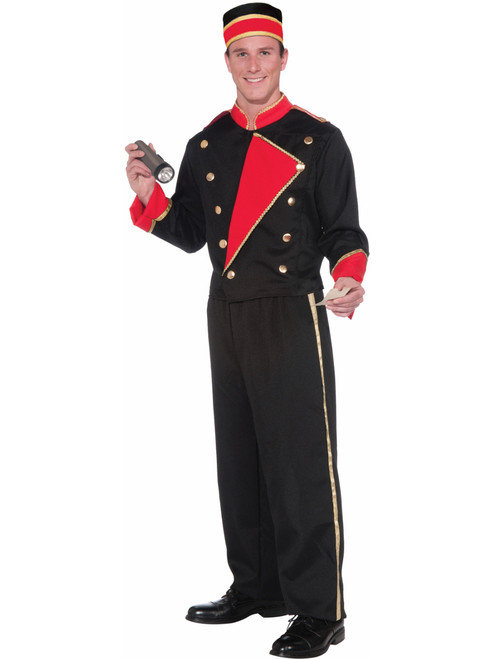 Adults Mens Vintage Hollywood Movie Theatre Theater Usher Costume