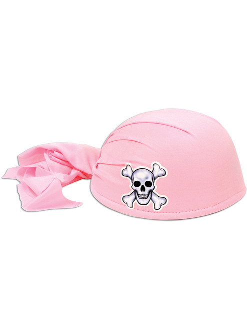 Pink Unisex Girls Womens Pirate Skull Scarf Do Rag Hat Bandana Accessory