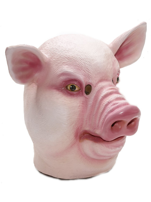 Adult's Animal Pig Full Overhead Latex Mask Costume Accessory