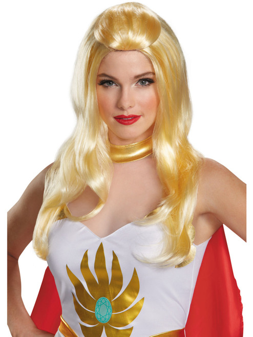 Adult Womens She-Ra Masters Of The Universe Wig Costume Accessory