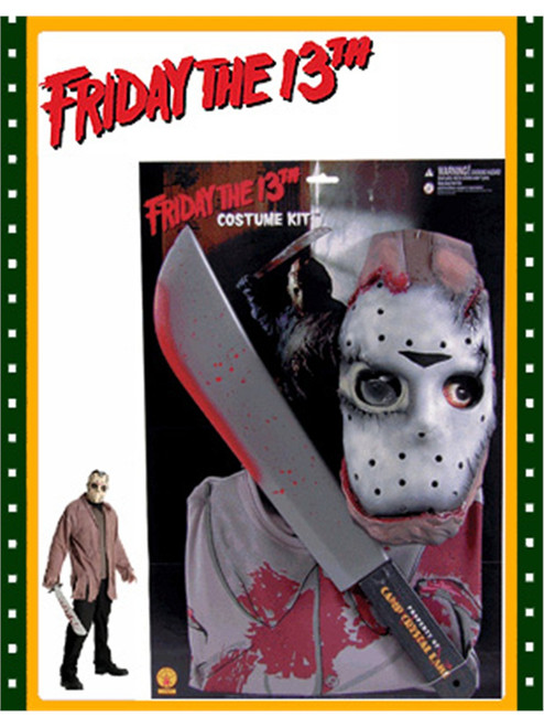 Jason Friday the 13th Adults Costume + Machete + Mask