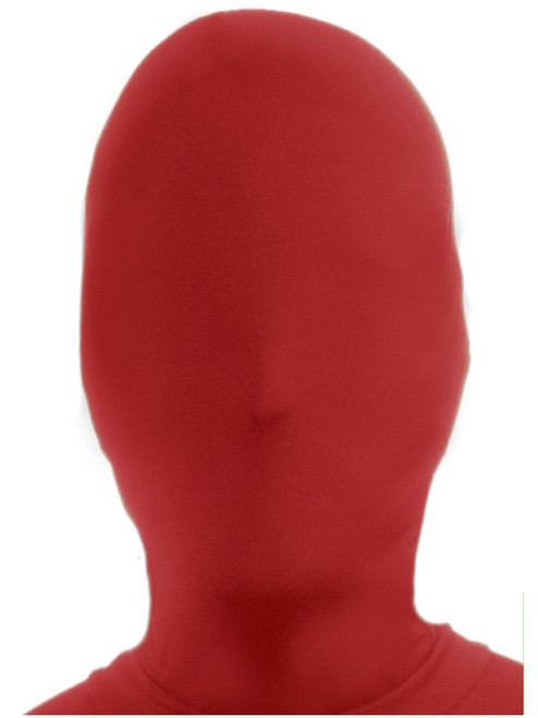 Adult Red Fabric Executioner Balaclava Costume Ninja Hood Mask