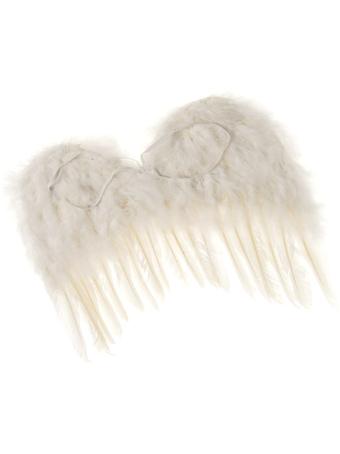 Adult Women's White Feather Costume Angel Accessory Wings