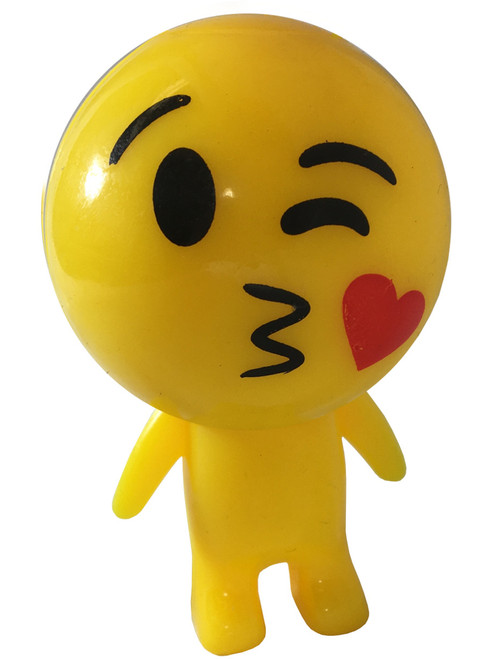 Light Up Emoji Emote Emoticon Kissing Winking Face Man Buddy Decoration