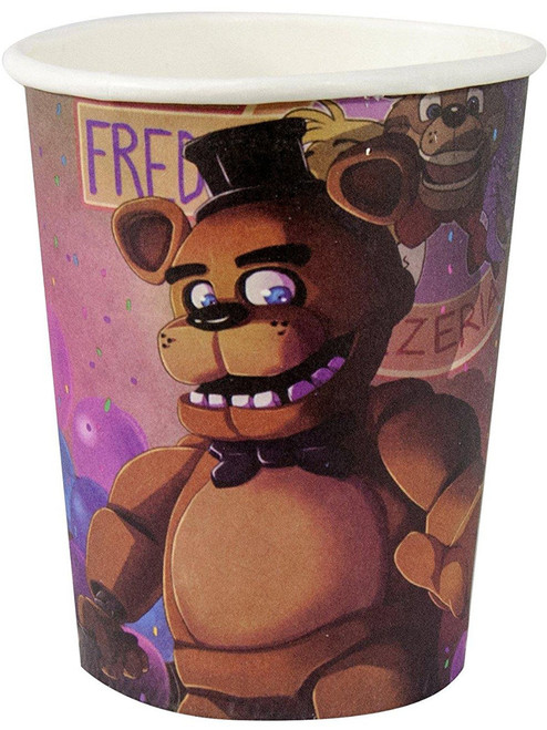 Five Nights At Freddy's Horror Game Lot Of 8 Lunch Dinner Party Paper Cup 9oz