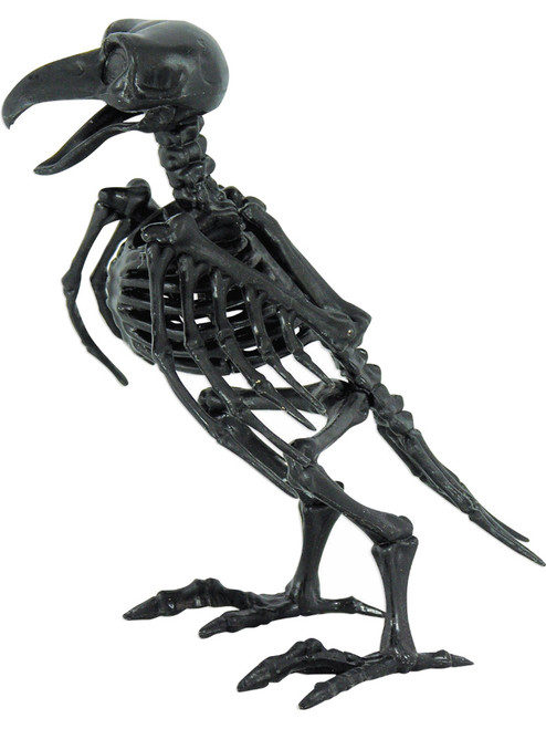 Small Black Raven Crow Bird Prop Skeleton Halloween Party Decoration