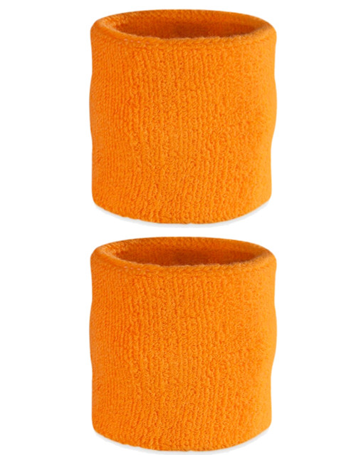 2 Orange Colorful Wrist Guards Wristguards Wrist Wristband Costume Accessory