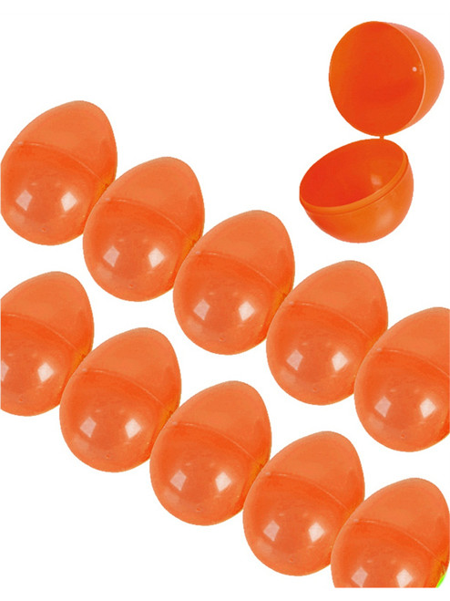 Twelve (12) 2.25" Orange Easter Eggs Holiday Decoration