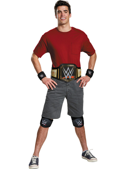 Adults WWE World Wrestling Wrestler Championship Belt And Bands Accessory Kit
