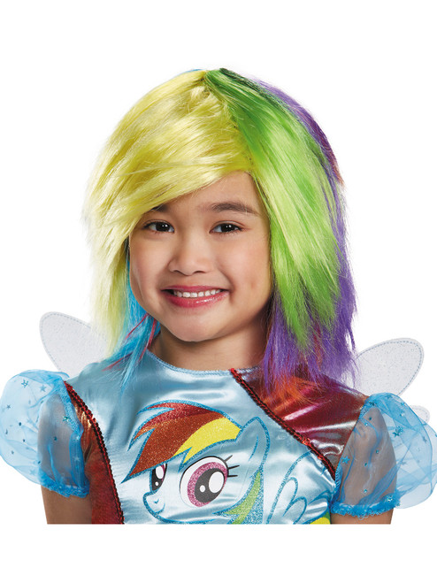 Child's Girls My Little Pony Rainbow Dash Wig Costume Accessory