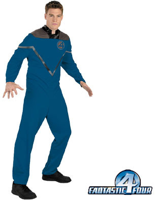New Mr. Fantastic 4 Adult Hero Costume Size Large 42-46