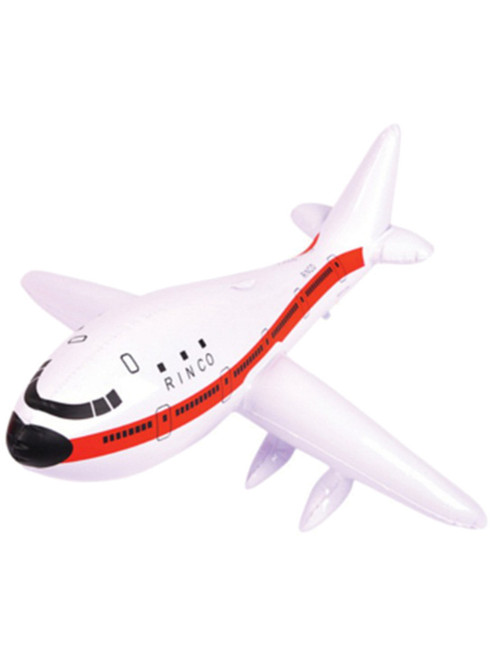 White Inflatable 747 Jet Airplane Aviation Pilot Toy Decoration