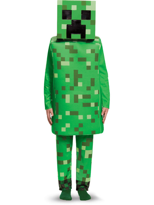Child's Boys Deluxe Minecraft Creeper Mob Mine Craft Mojang Costume