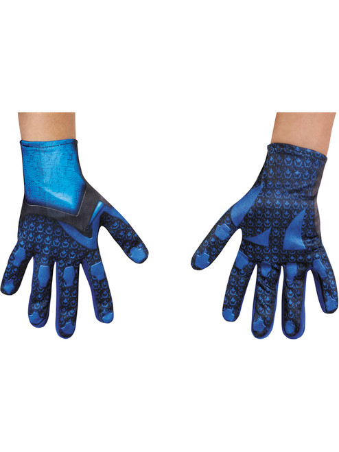 Boys Power Rangers Movie Blue Ranger Gloves Costume Accessory