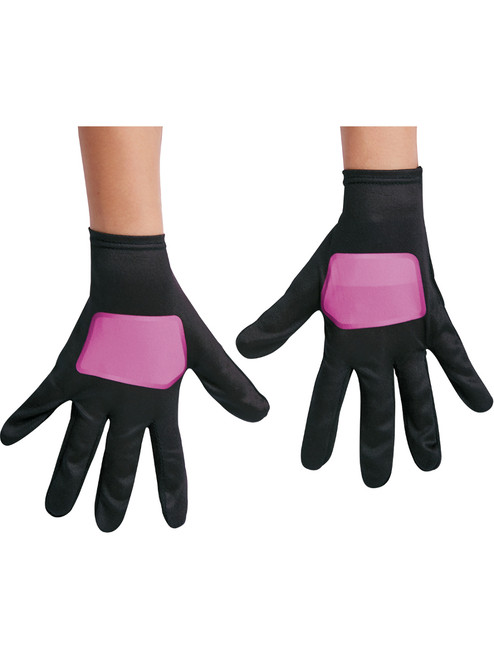 Girls Power Rangers Ninja Steel Pink Ranger Gloves Costume Accessory