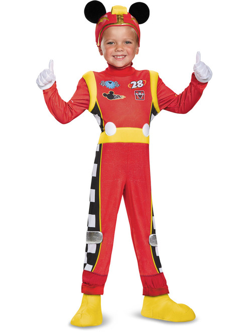 Boys Deluxe Disney Mickey And The Roadster Racers Mickey Mouse Costume