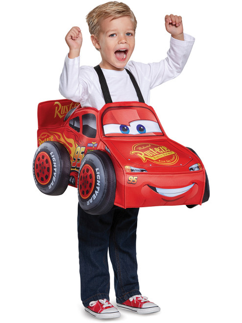 Boy's Cars 3 Lightning McQueen 3D Car Jumper Costume Up To Size 6