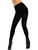 Women's Black Bad Biker Rock Star Classic Sexy Costume Studded Leggings
