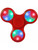 Fidget Spinner High Speed Red Light Up Weights Relief Toy