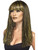 Womens Egyptian Black Wig With Gold Tinsel Accent Costume Accessory