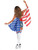 Womens American Flag Stars And Stripes Wings Costume Accessory