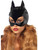 Adult's Womens Vinyl Black Dominatrix Vigilante Cat Mask Costume Accessory