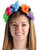 Adults Floral Day Of The Dead Flower Headband With Skulls Costume Accessory