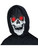 Adults Spooky Lite Up Skeleton Face Hooded Mask Costume Accessory