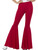 Adult's Womens Red 70s Flared Groovy Disco Pants Costume