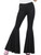 Adult's Womens Black 70s Flared Groovy Disco Pants Costume