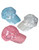 Lot of 12 Pink Silver Blue Pastel Funky Retro 70s Disco Sequin Baseball Cap