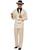 Mens 20s Underground Mobster Boss White Pinstripe Suit Costume