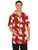 Men's Hawaiian Tourist Floral Button Front Shirt Costume