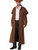 Men's Western Cowboy Range Rider Faux Leather Duster Coat Costume