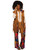 Women's 60's Free Spirited Hippie Faux Suede Costume