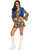 Women's Color Pop Far Out Flower Power Hippie Dress Costume