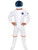 Adult Men's White NASA Astronaut Space Suit Costume And Helmet Bundle