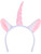 Soft Plush White Mystical Magical Unicorn Horn Headband Costume Accessory